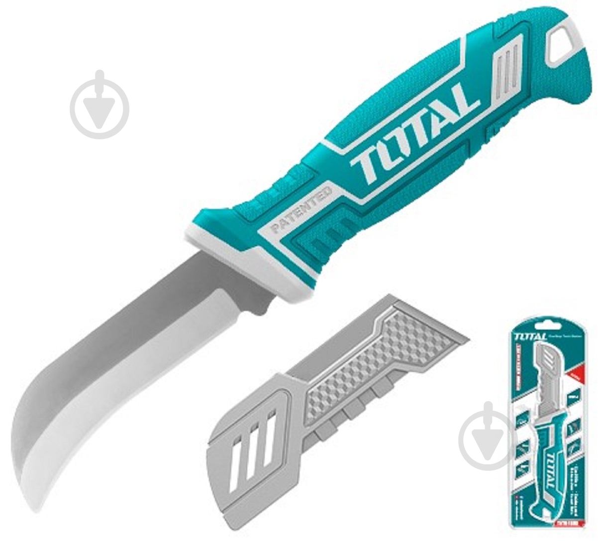 ᐉ Нож диэлектрический Total 200 мм изогнутое лезвие THT51882