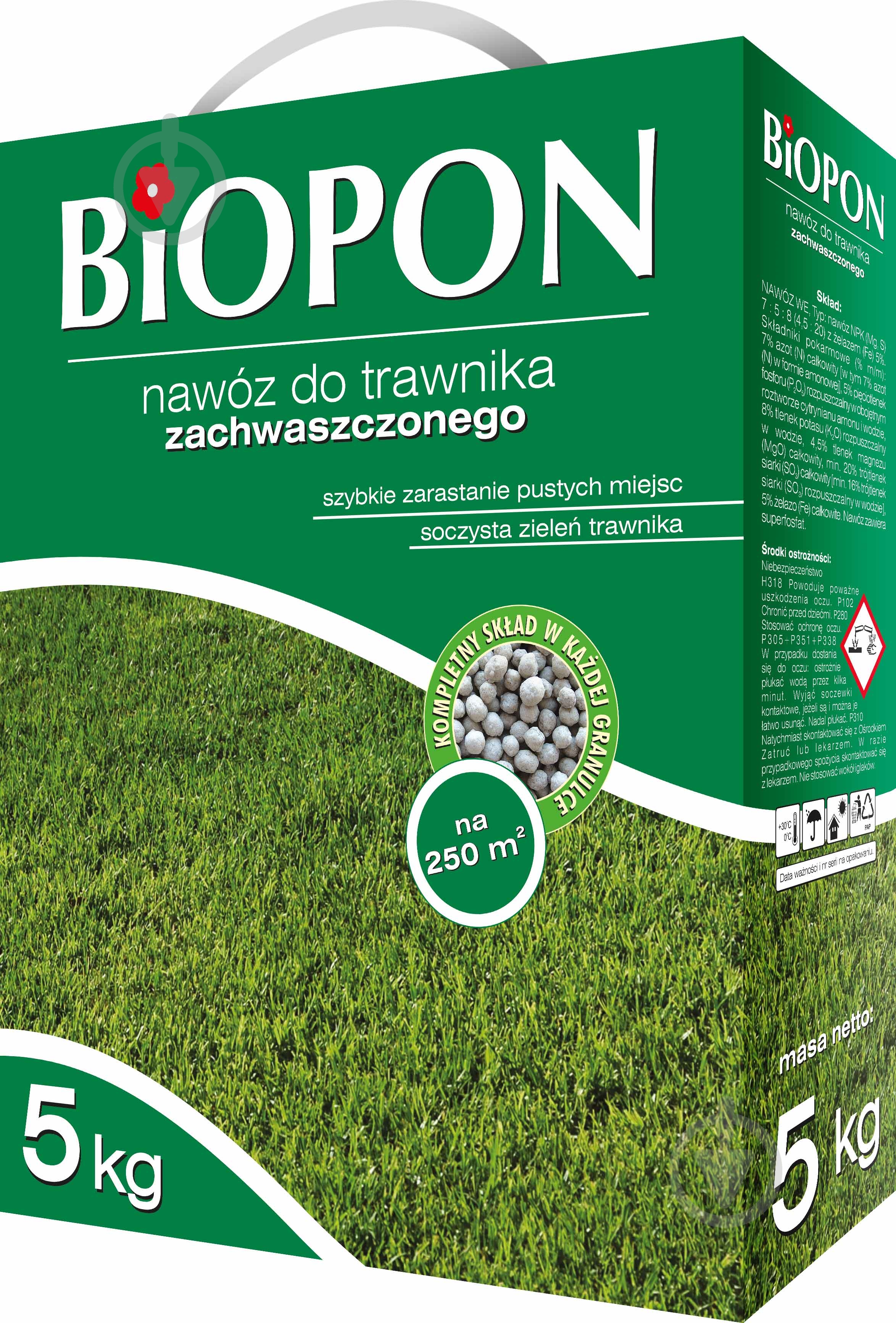 Добриво мінеральне BIOPON для газону проти бур'янів 5 кг - фото 1
