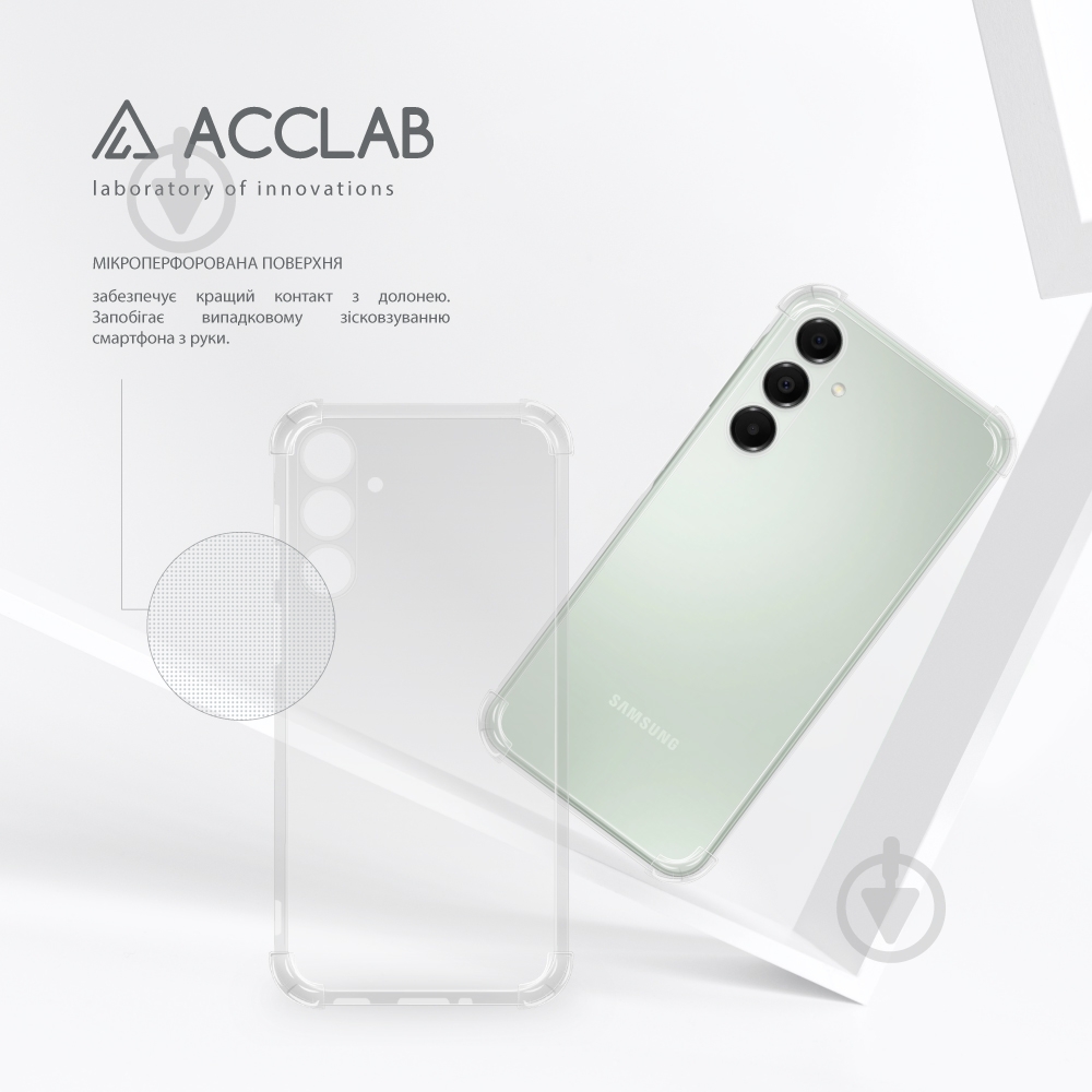 Чехол Acclab TPU Shockproof для Samsung Galaxy A16 прозрачный - фото 5