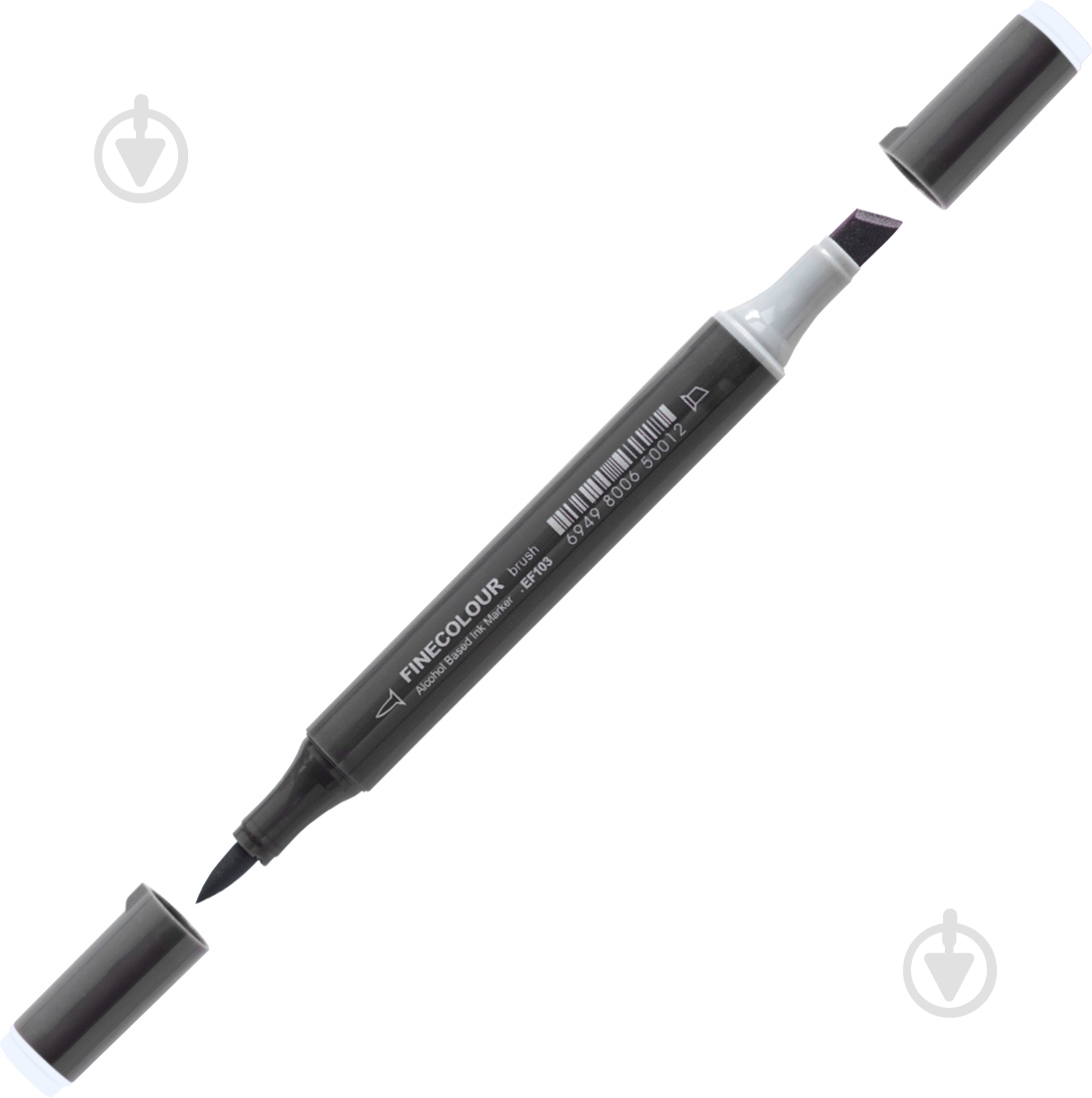 Маркер спиртовий FINECOLOUR Brush-mini EF103-300 синій порошок - фото 1