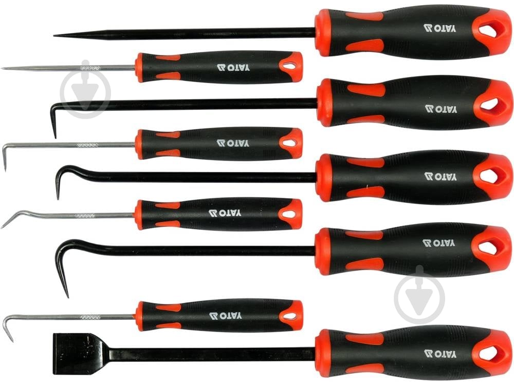 ᐉ Набор крючков с ручкой 9 шт. YATO YT-08426 • Купить в Киеве