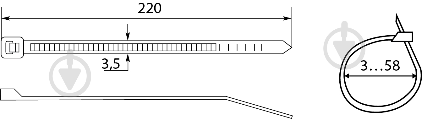 Стяжка Аско-Укрем CHS 220х4 белый - фото 4 Стяжка Аско-Укрем CHS 220х4 белый - фото 4
