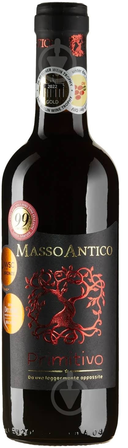 Вино Primitivo Salento IGT Da Uve Leggermente Appassite 0,375 л - фото 1 Вино Primitivo Salento IGT Da Uve Leggermente Appassite 0,375 л - фото 1