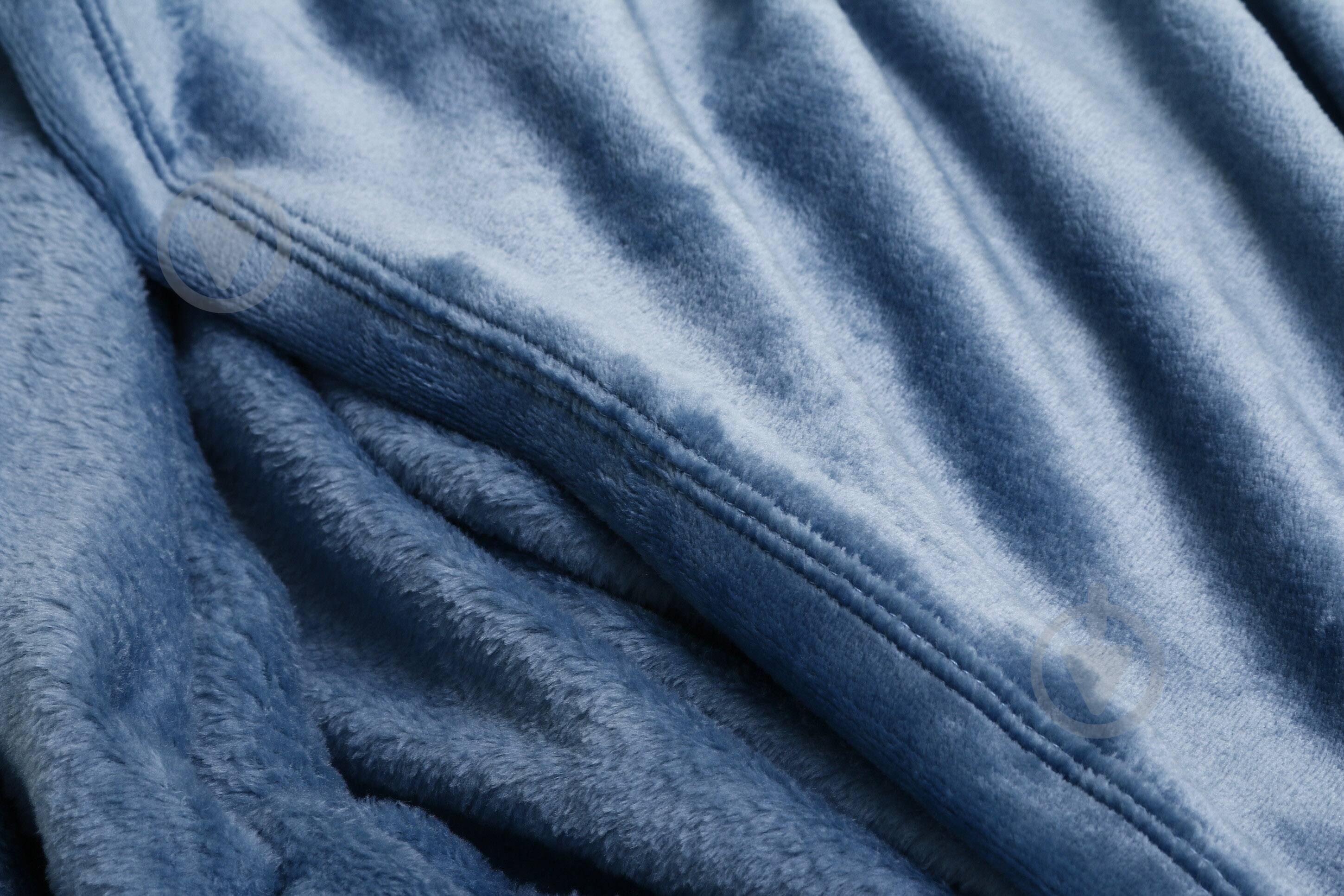 Плед из микрофибры Frannel Solid blue 220x200 см синий La Nuit - фото 2