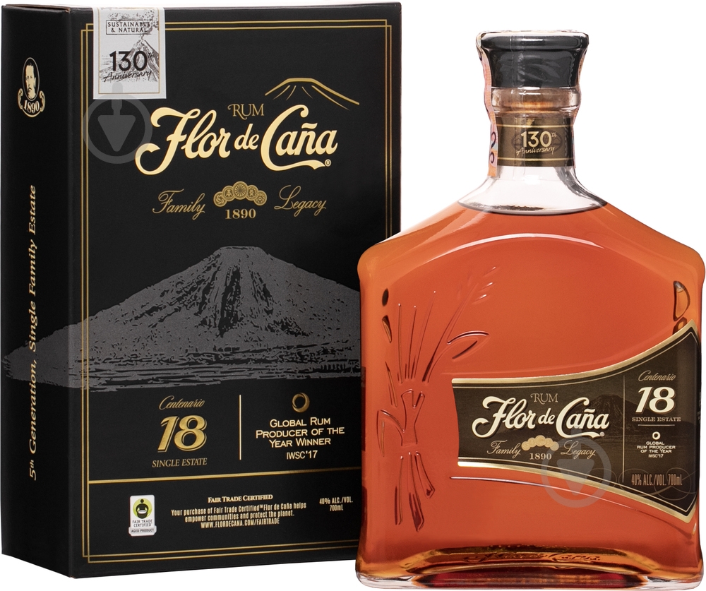 Ром Flor de Cana "Flor de Cana" 18 лет 0,75 л - фото 1 Ром Flor de Cana "Flor de Cana" 18 лет 0,75 л - фото 1