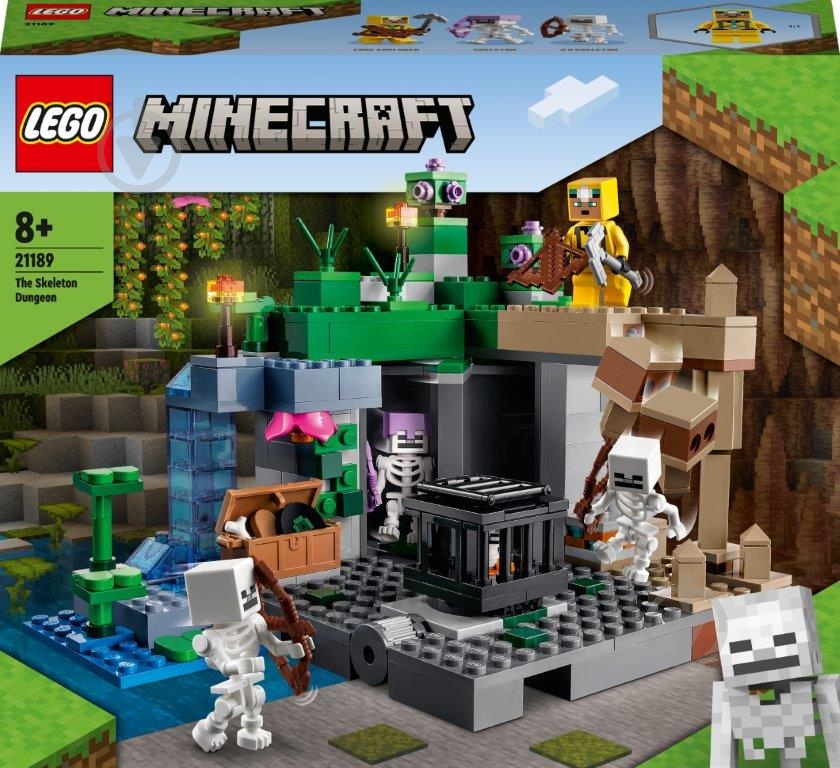 Конструктор LEGO Minecraft Подземелье скелета 21189 - фото 1 Конструктор LEGO Minecraft Подземелье скелета 21189 - фото 1
