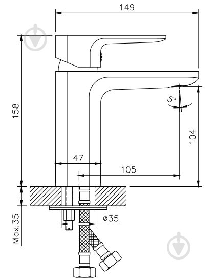 Koller Pool Trend, черный матовый (TR0200B) - фото 3