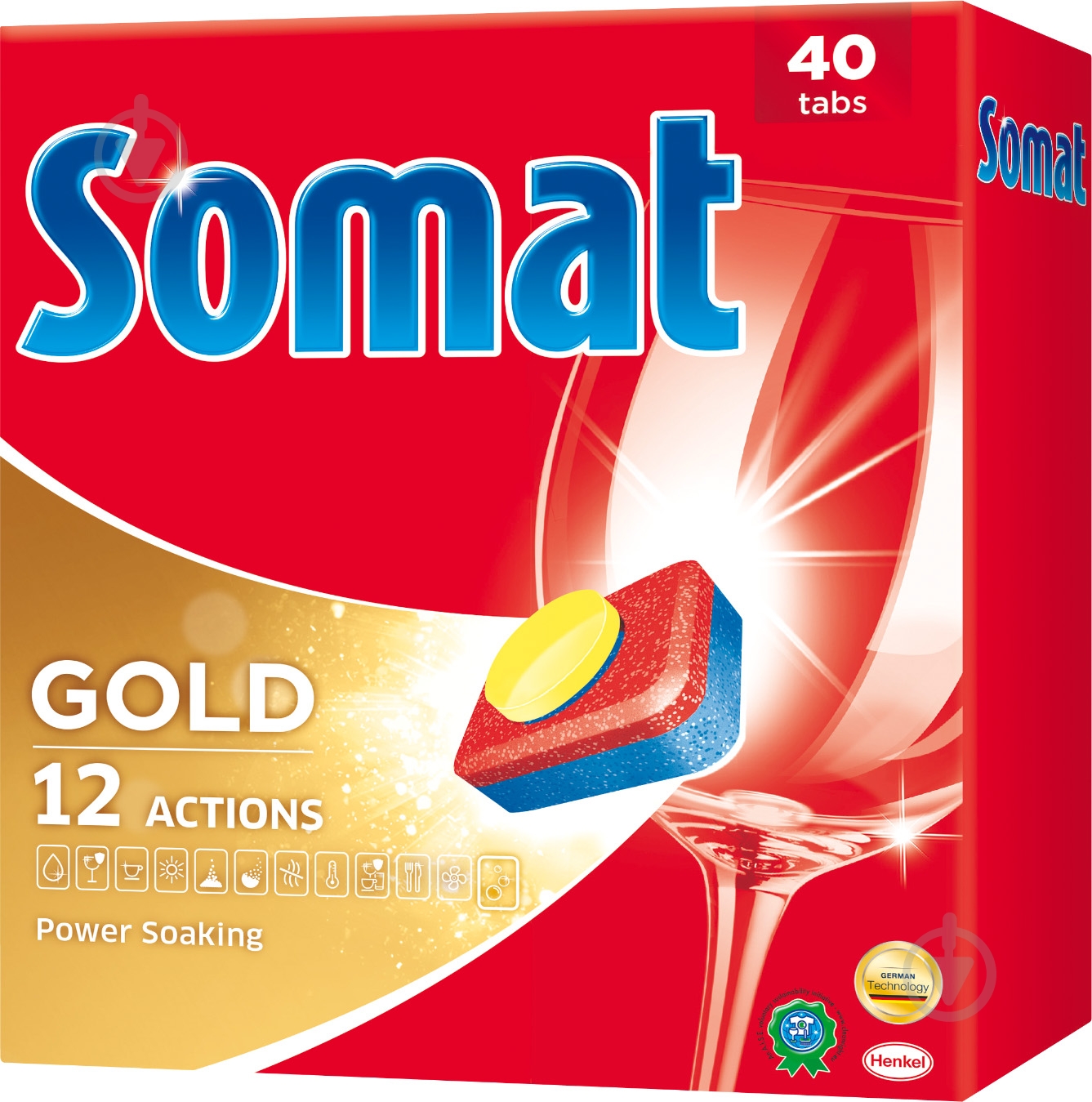 Таблетки для посудомийних машин Somat Gold 40 шт. - фото 1