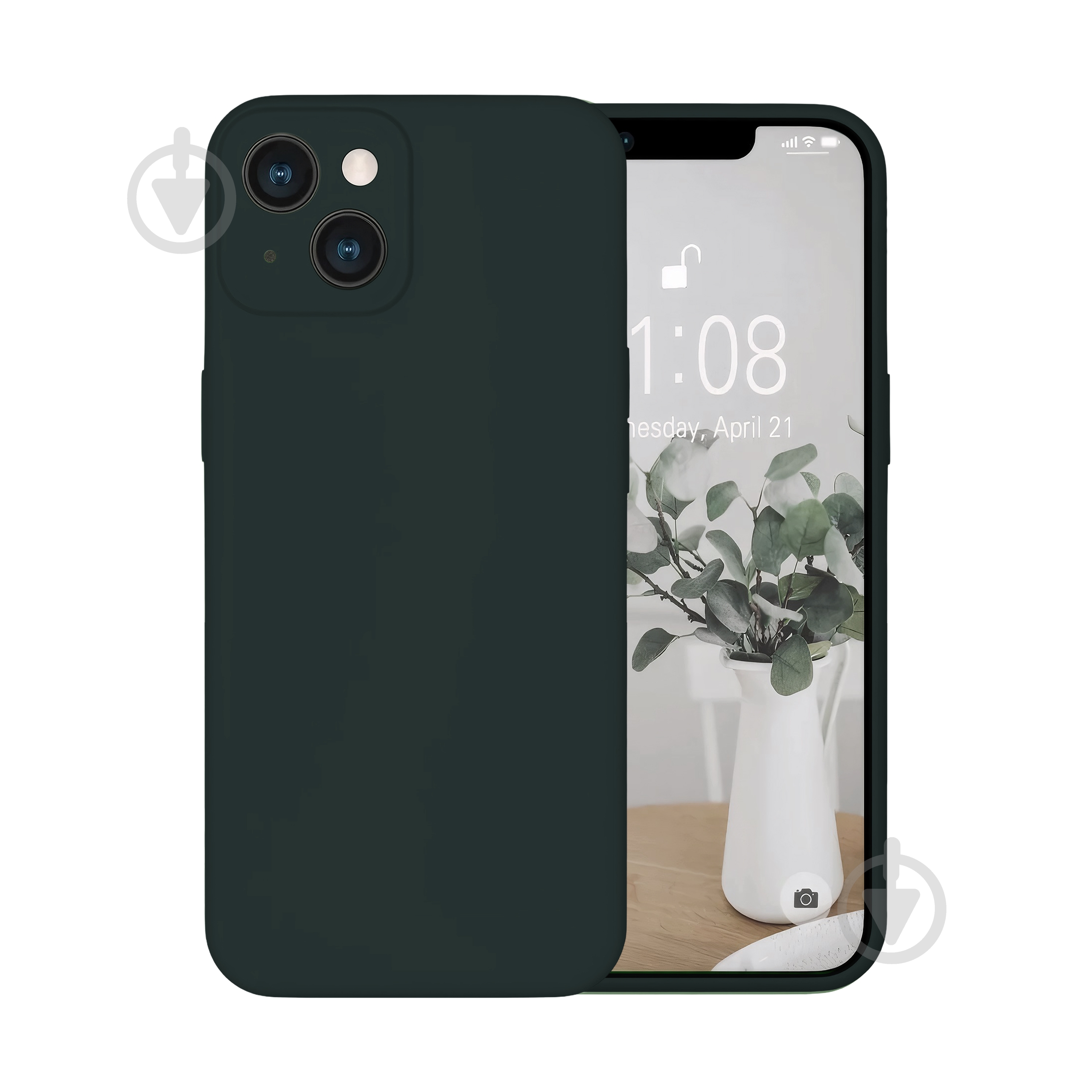 Чехол Intaleo SoftShell для Apple iPhone 14 dark green (1283126557675) - фото 1