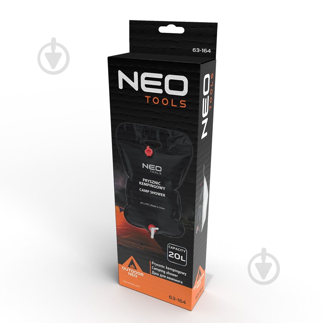 Душ переносний NEO tools кемпінговий 20л, 62 х 39 см. - фото 2