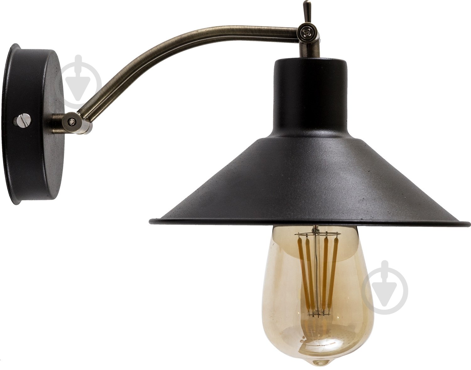 Бра Светкомплект Loft WLC 511 1x40 Вт E27 бронза/чорний - фото 2