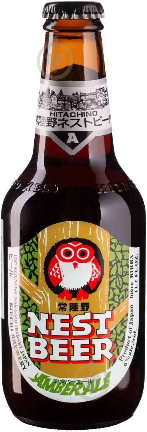 Пиво Hitachino Nest Beer Amber Ale 0,33 л - фото 1