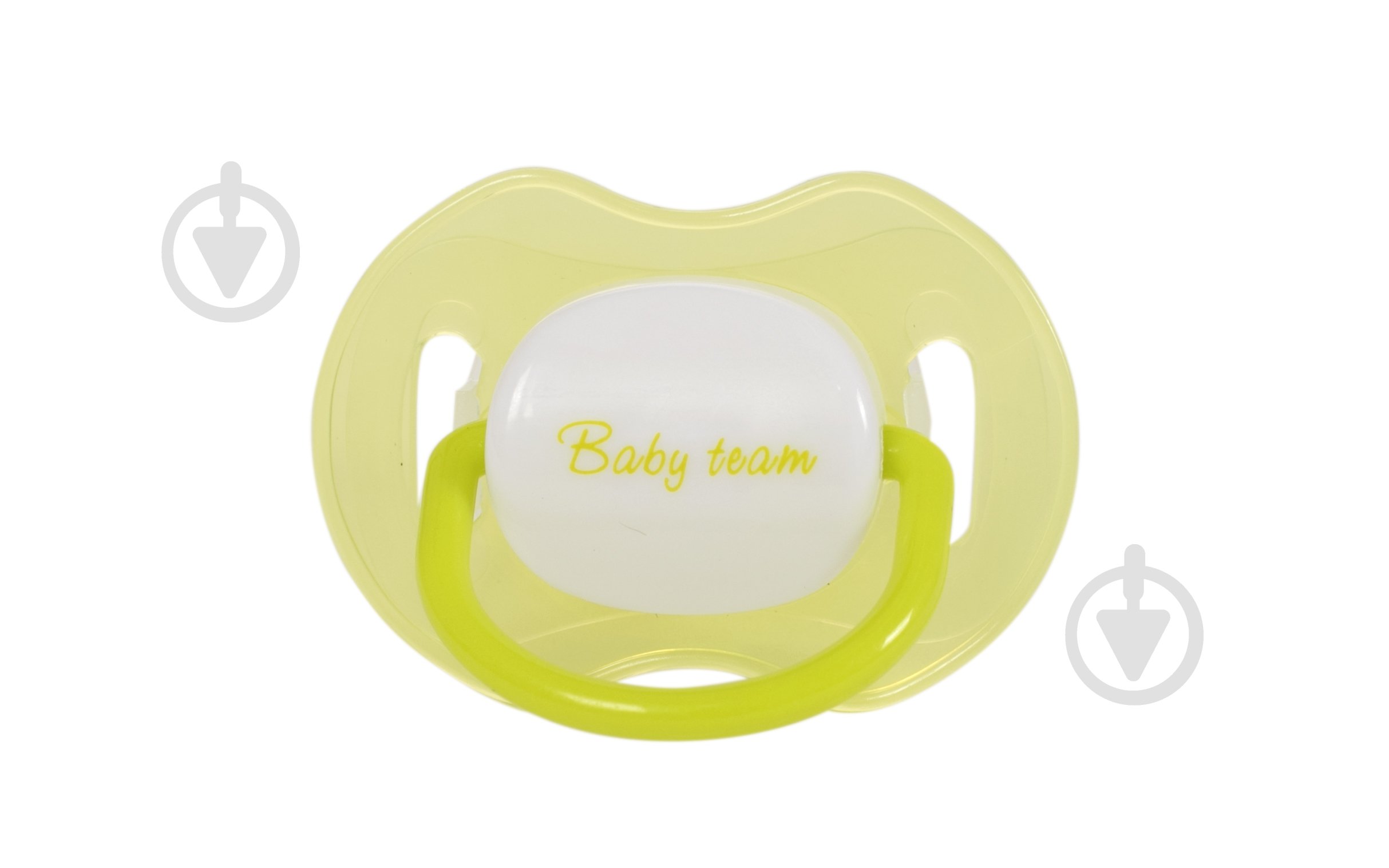 Пустушка Baby Team силіконова ортодонтична з ковпачком та кільцем, що світиться вночі - фото 3