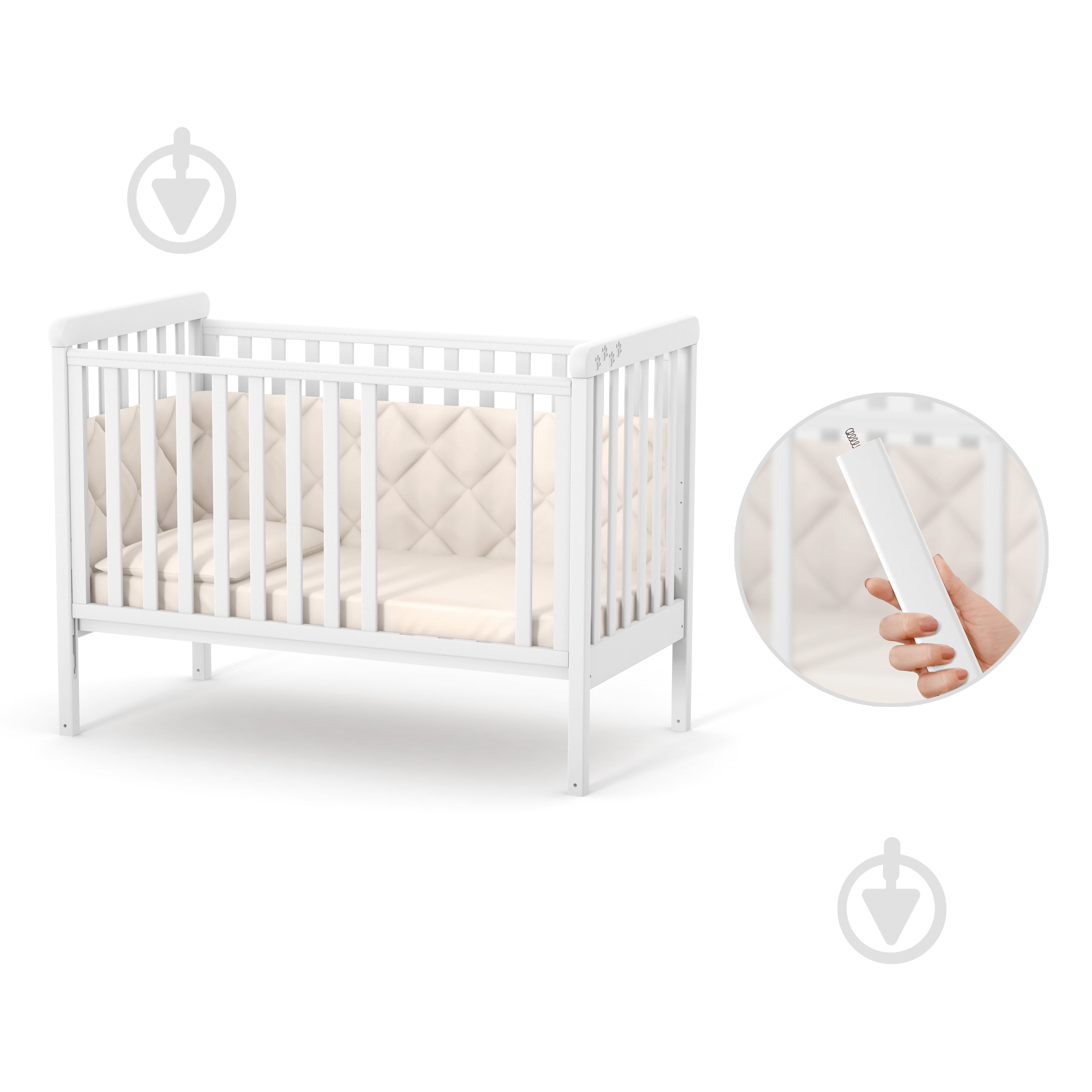 Кроватка детская Veres ЛД12 слоновая кость 12.3.1.7.04 - фото 5