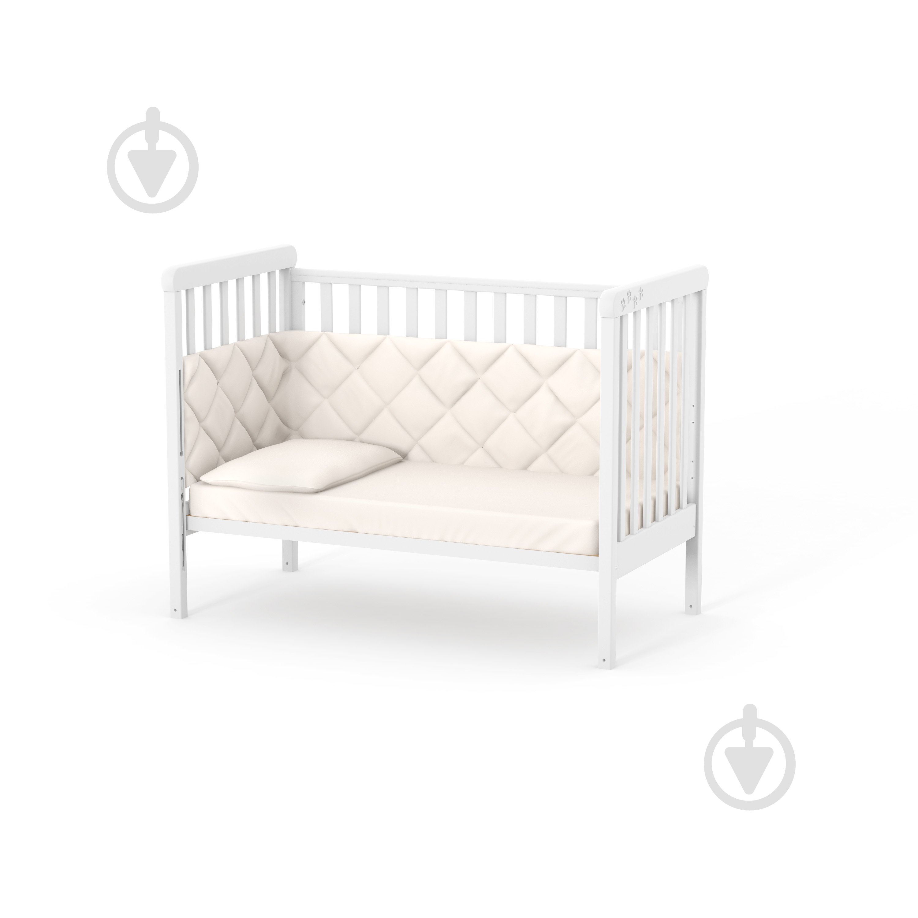 Кроватка детская Veres ЛД12 слоновая кость 12.3.1.7.04 - фото 4