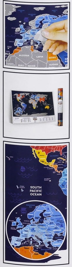 Скретч-карта світу Travel Map Holiday World (англ) (тубус) 1DEA.me - фото 3