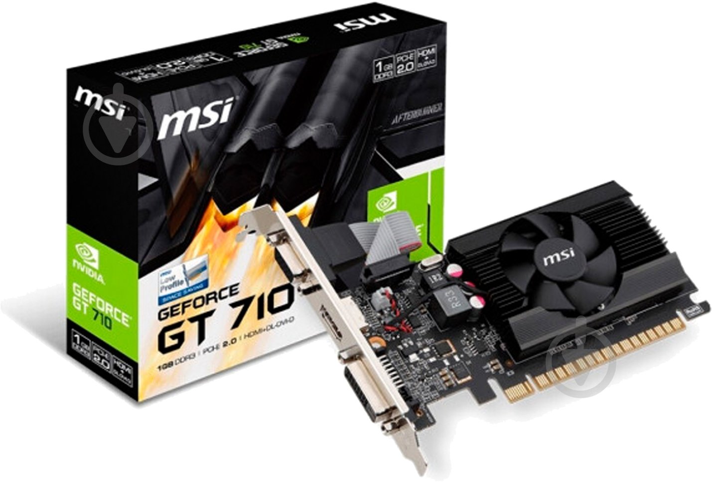 Видеокарта MSI GeForce GT 710 1GB GDDR3 64bit (GT 710 1GD3 LP) - фото 4 Видеокарта MSI GeForce GT 710 1GB GDDR3 64bit (GT 710 1GD3 LP) - фото 4