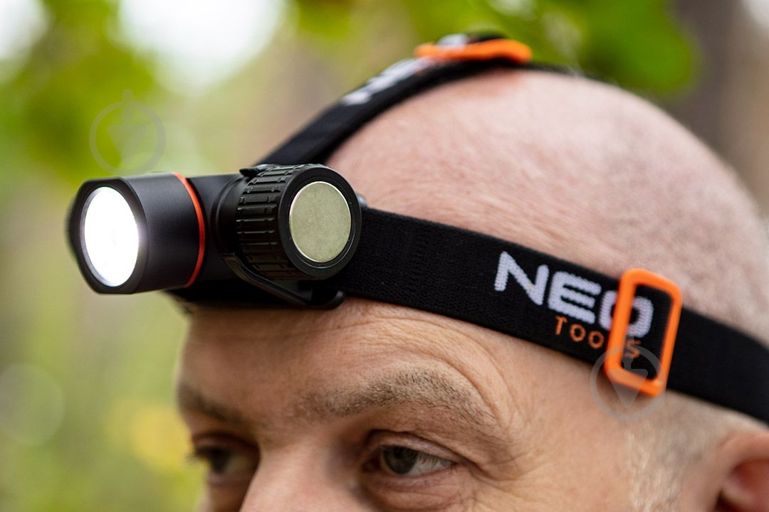 Ліхтар налобний NEO tools акумуляторний USB 2000lm CREE XHP50.2 LED - фото 7