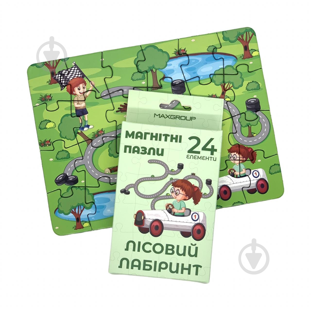 Пазли магнітні MAXGROUP Лісовий лабіринт 24 елементи NM-200 - фото 1 Пазли магнітні MAXGROUP Лісовий лабіринт 24 елементи NM-200 - фото 1