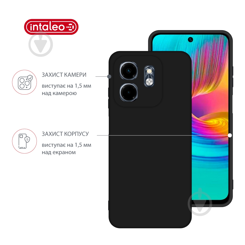 Чехол Intaleo 1283126609459 SoftShell для Infinix Smart 9 black - фото 3