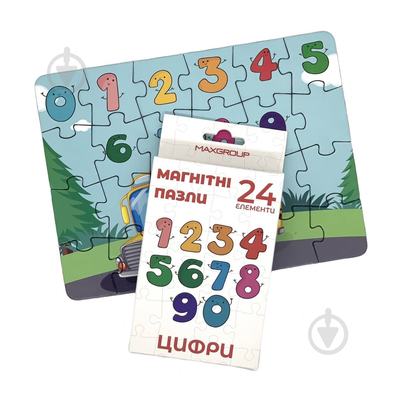 Пазли магнітні MAXGROUP Цифри 24 елементи NM-205 - фото 1