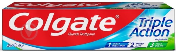 Зубна паста Colgate Потрійна дія 50 мл - фото 1 Зубна паста Colgate Потрійна дія 50 мл - фото 1