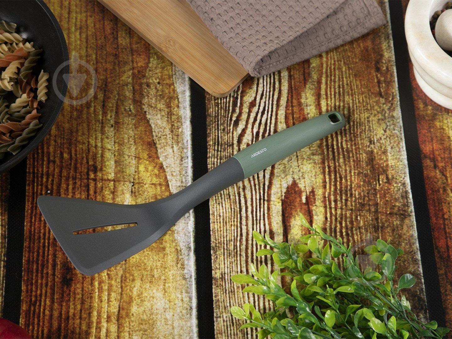 Лопатка Ardesto Gemini 32,5 см серо-зеленая AR2103PG - фото 5