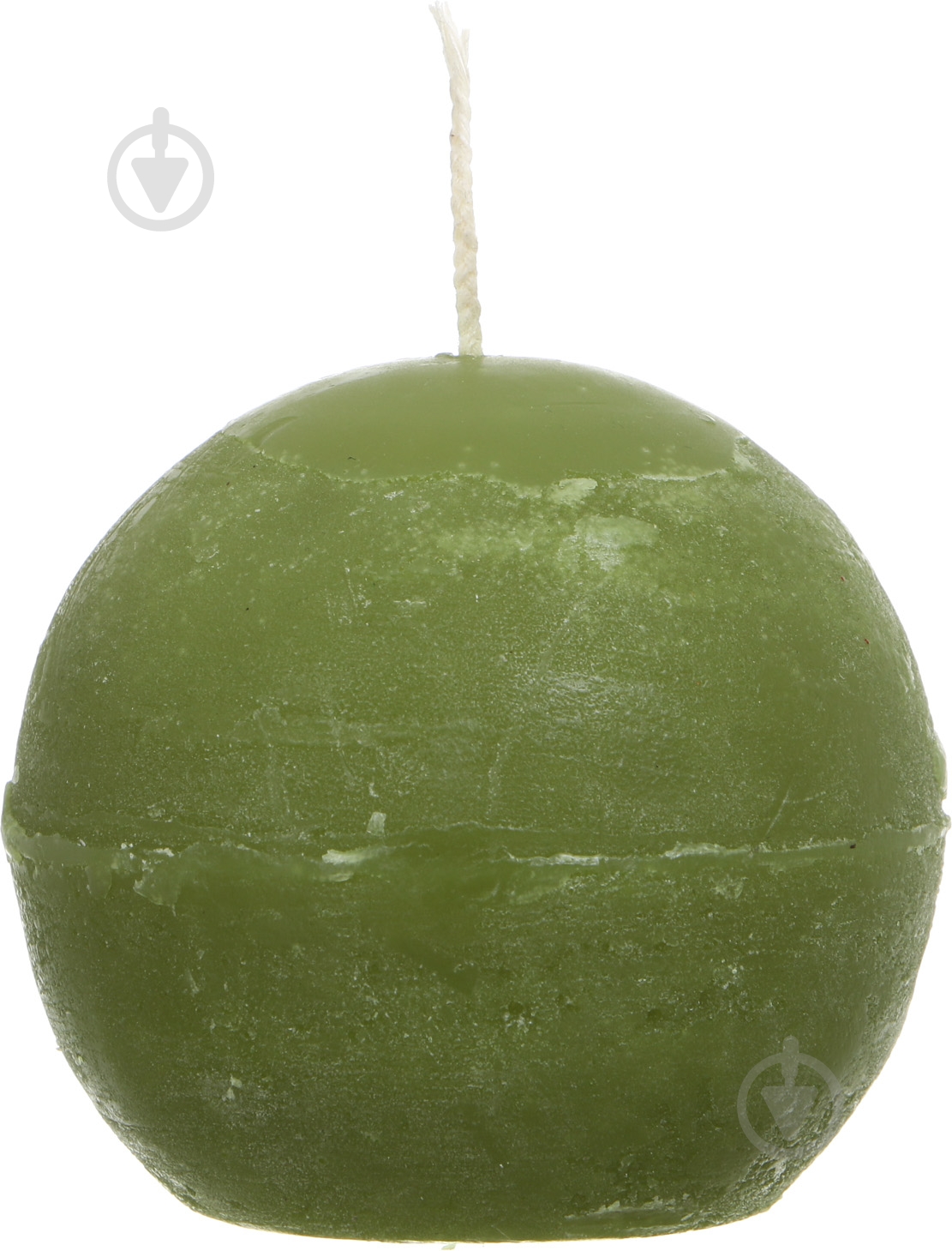 Свеча Рустик шар темно-тепло зеленый Luna - фото 1 Свеча Рустик шар темно-тепло зеленый Luna - фото 1