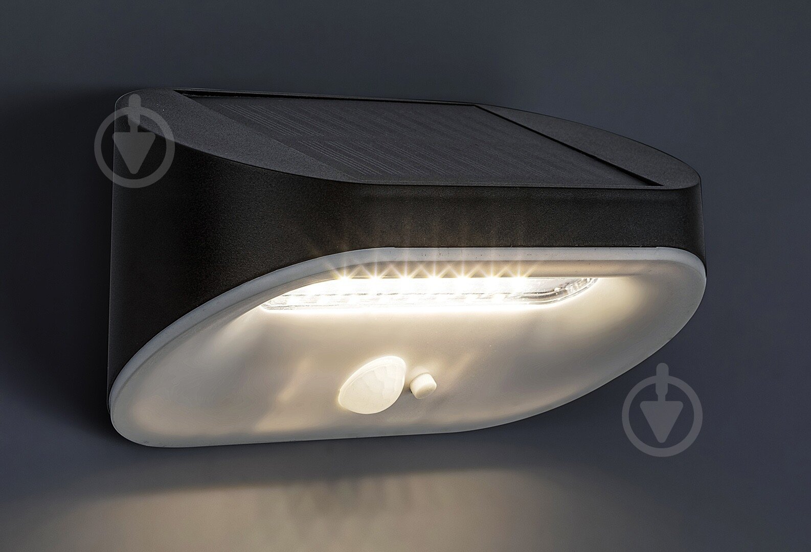 Світильник на сонячній батареї Rabalux Brezno 3,2 Вт IP44 чорний із білим 77006 - фото 2