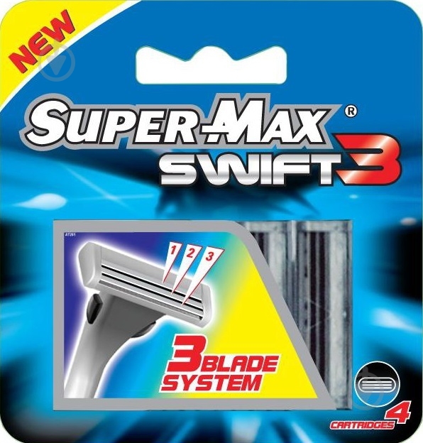 Сменный картридж Super-Max Swift 3 4 шт. - фото 1 Сменный картридж Super-Max Swift 3 4 шт. - фото 1