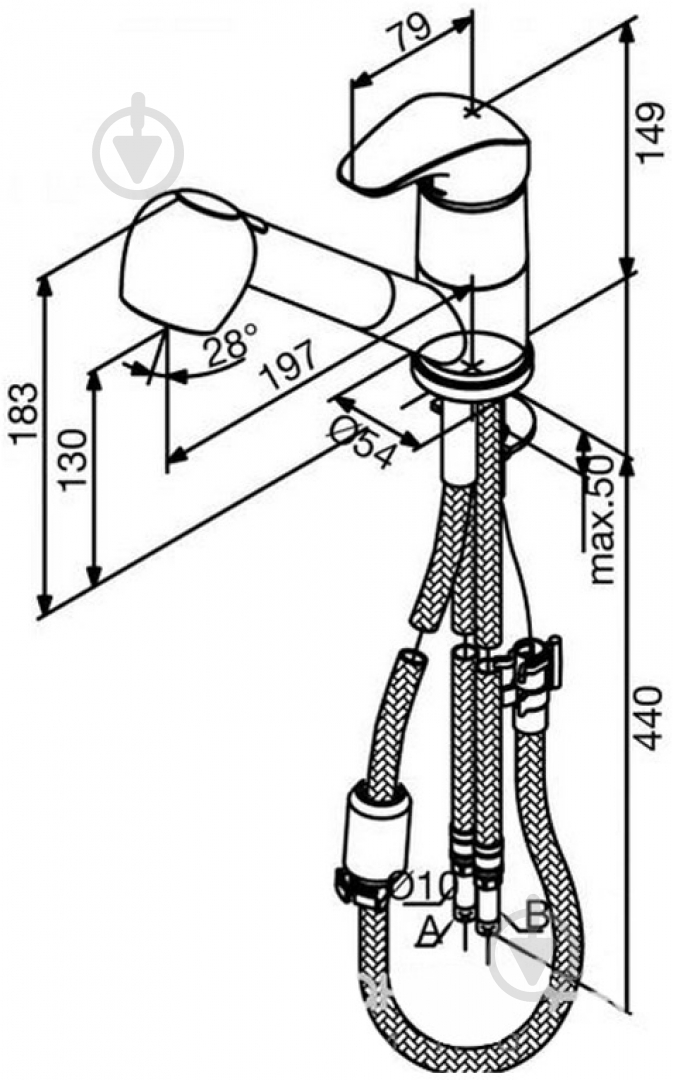 Смеситель для кухни Damixa Space 101200000 - фото 2 Смеситель для кухни Damixa Space 101200000 - фото 2