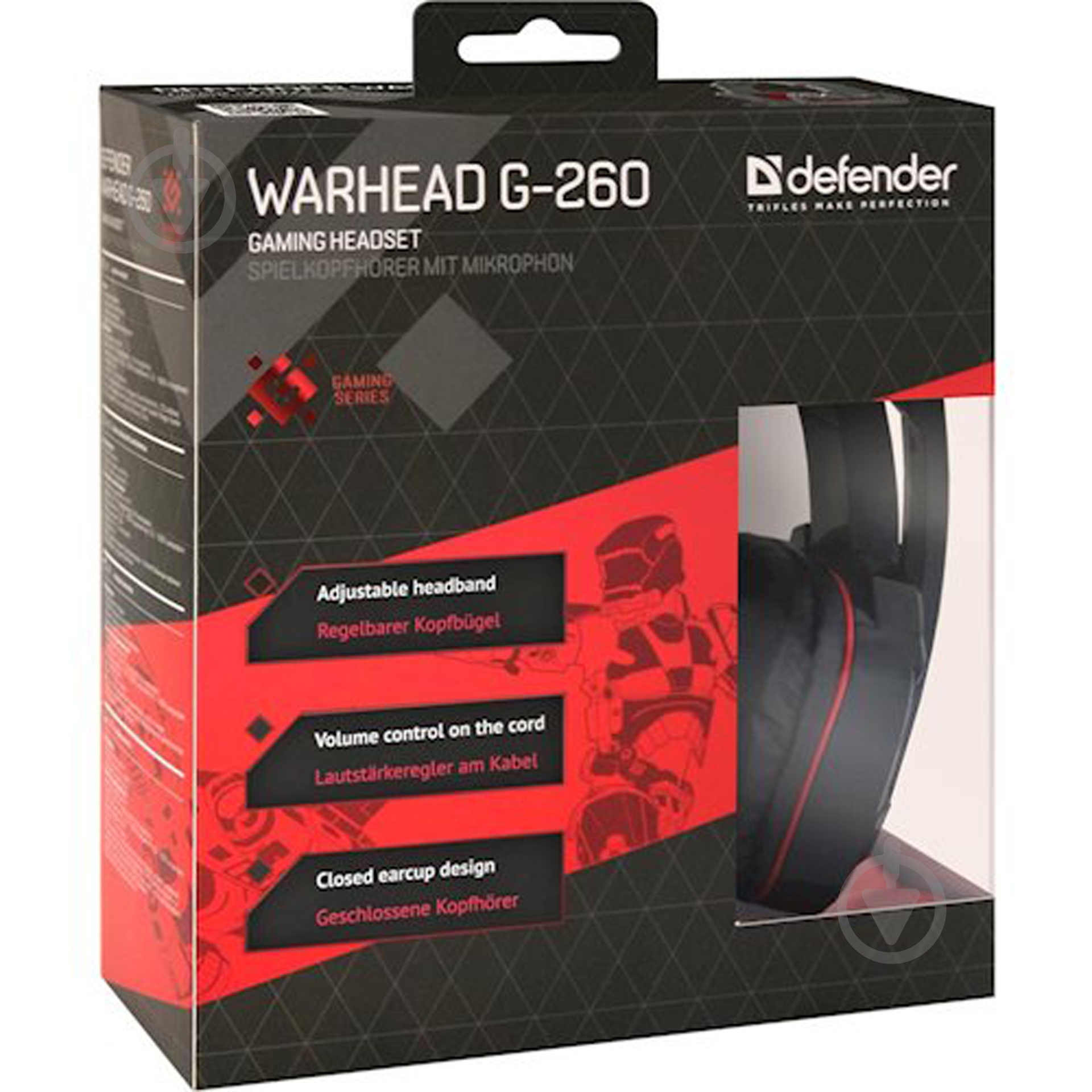 Гарнитура Defender Warhead G-260 black - фото 6