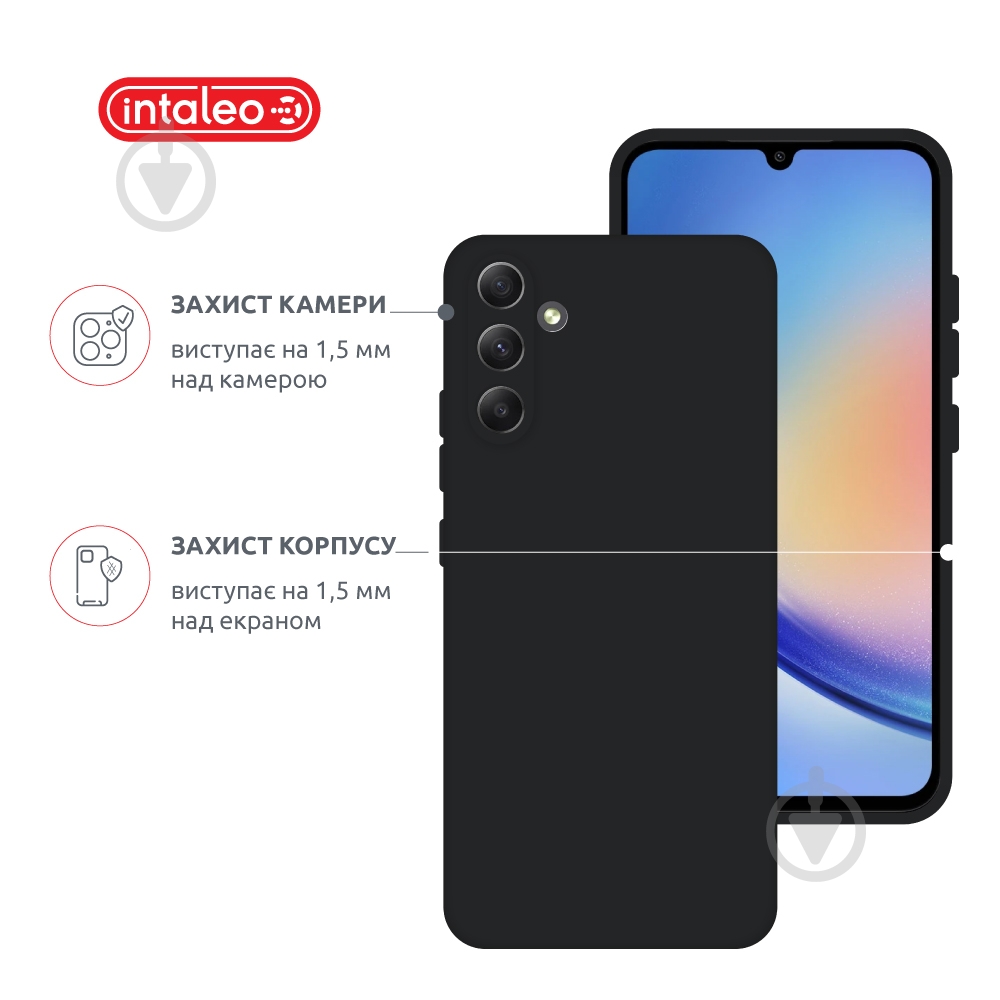 Чохол Intaleo SoftShell для Samsung Galaxy A34 5G чорний - фото 3