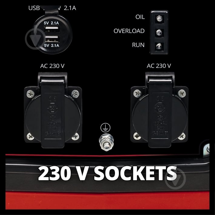 Генератор бензиновий Einhell TC-IG 2000 1,8 кВт / 2 кВт 4152590 - фото 3