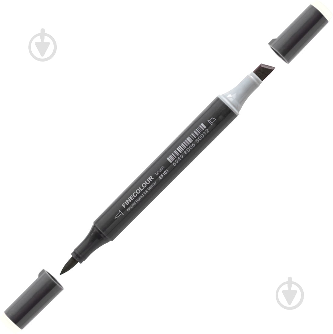 Маркер спиртовой FINECOLOUR Brush-mini EF103-384 бледный лимон - фото 1
