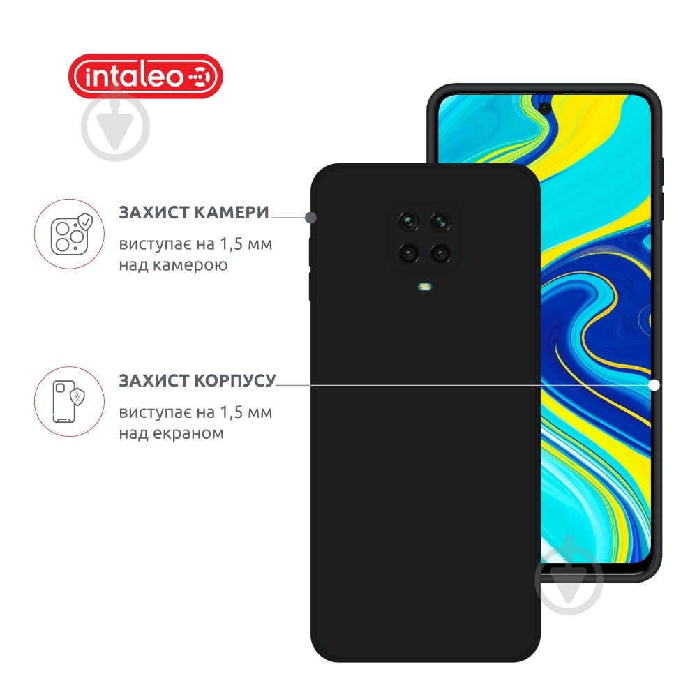 Чехол Intaleo SoftShell черный для Xiaomi Redmi Note 9S - фото 3