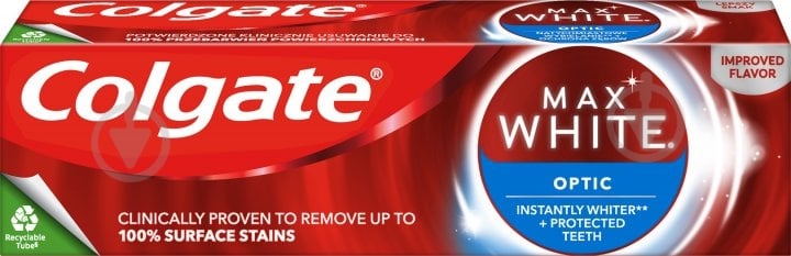 Зубная паста Colgate Max White Optic 75 мл - фото 1