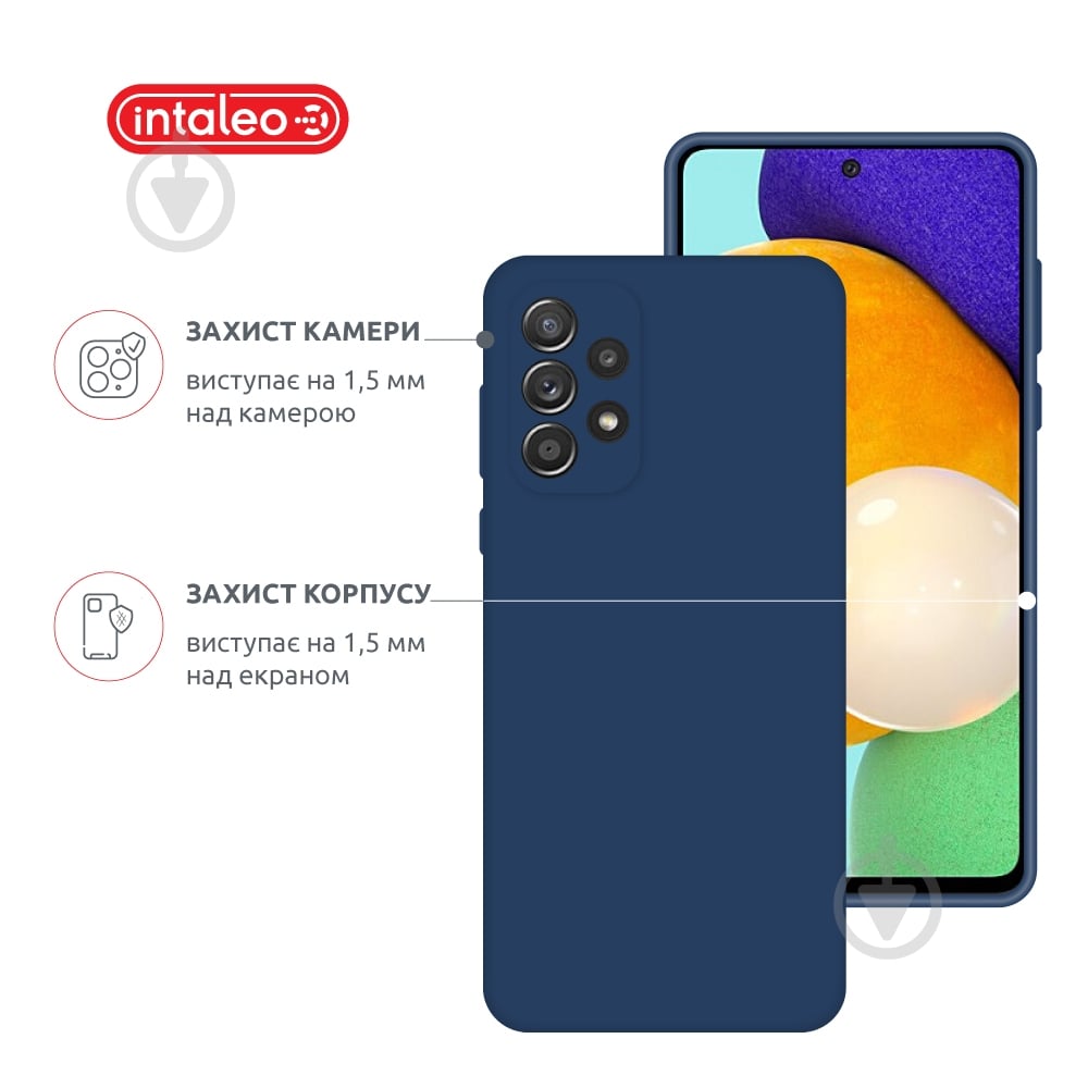 Чехол Intaleo SoftShell для Samsung Galaxy A72 синий - фото 3