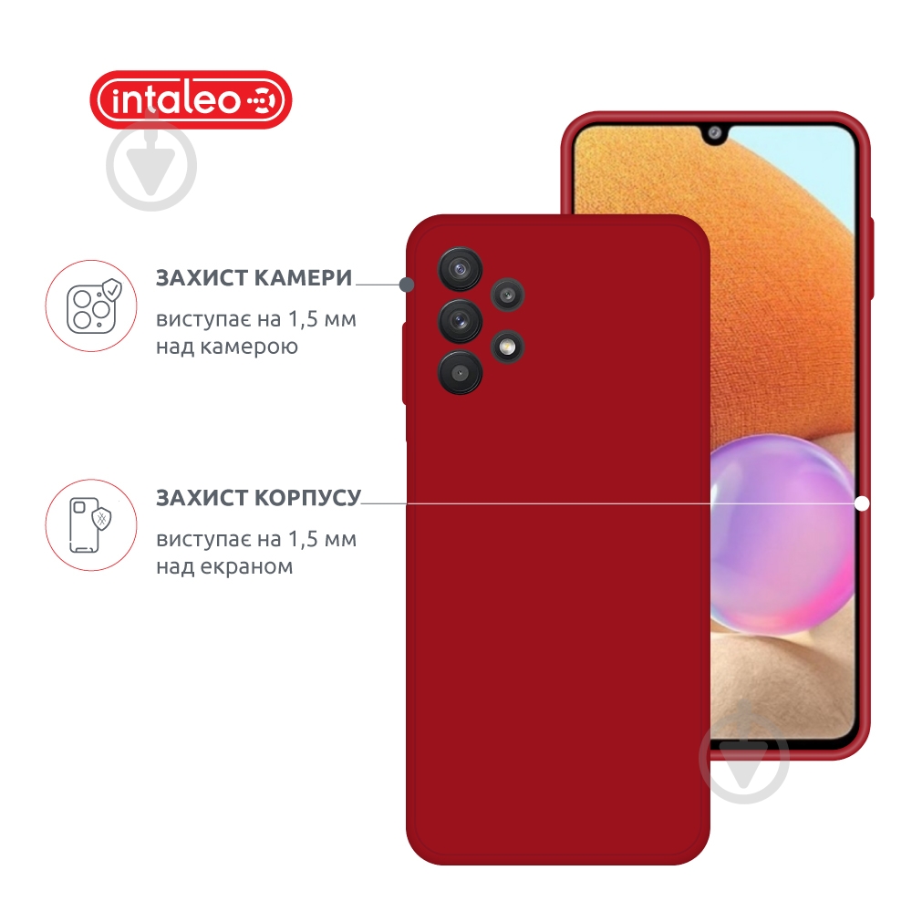 Чохол Intaleo SoftShell для Samsung Galaxy M32 5G червоний - фото 3
