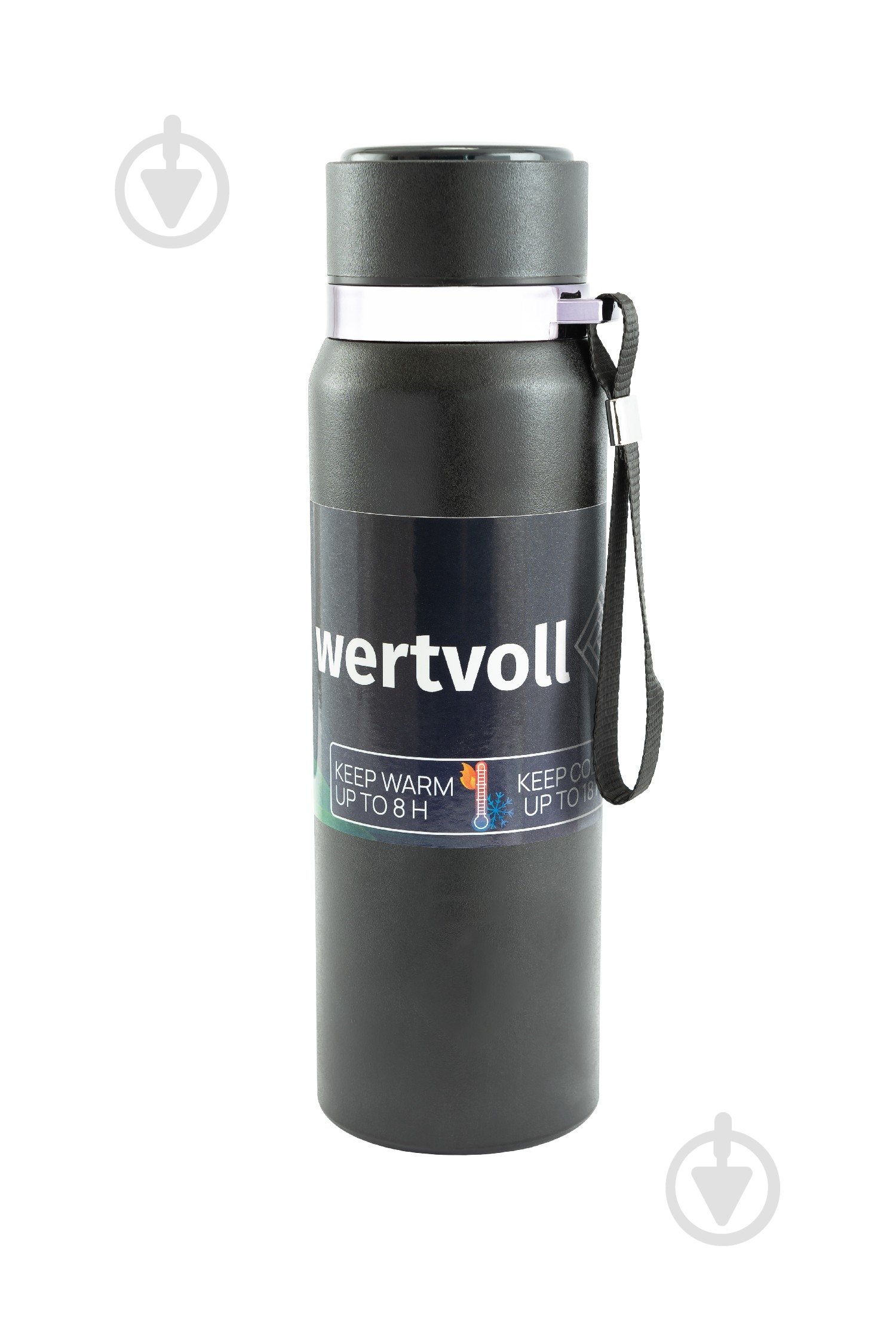 Термос WERTVOLL DREAM 800 мл SS Digital Sensor t °C чорний (RX-7001BK) - фото 1