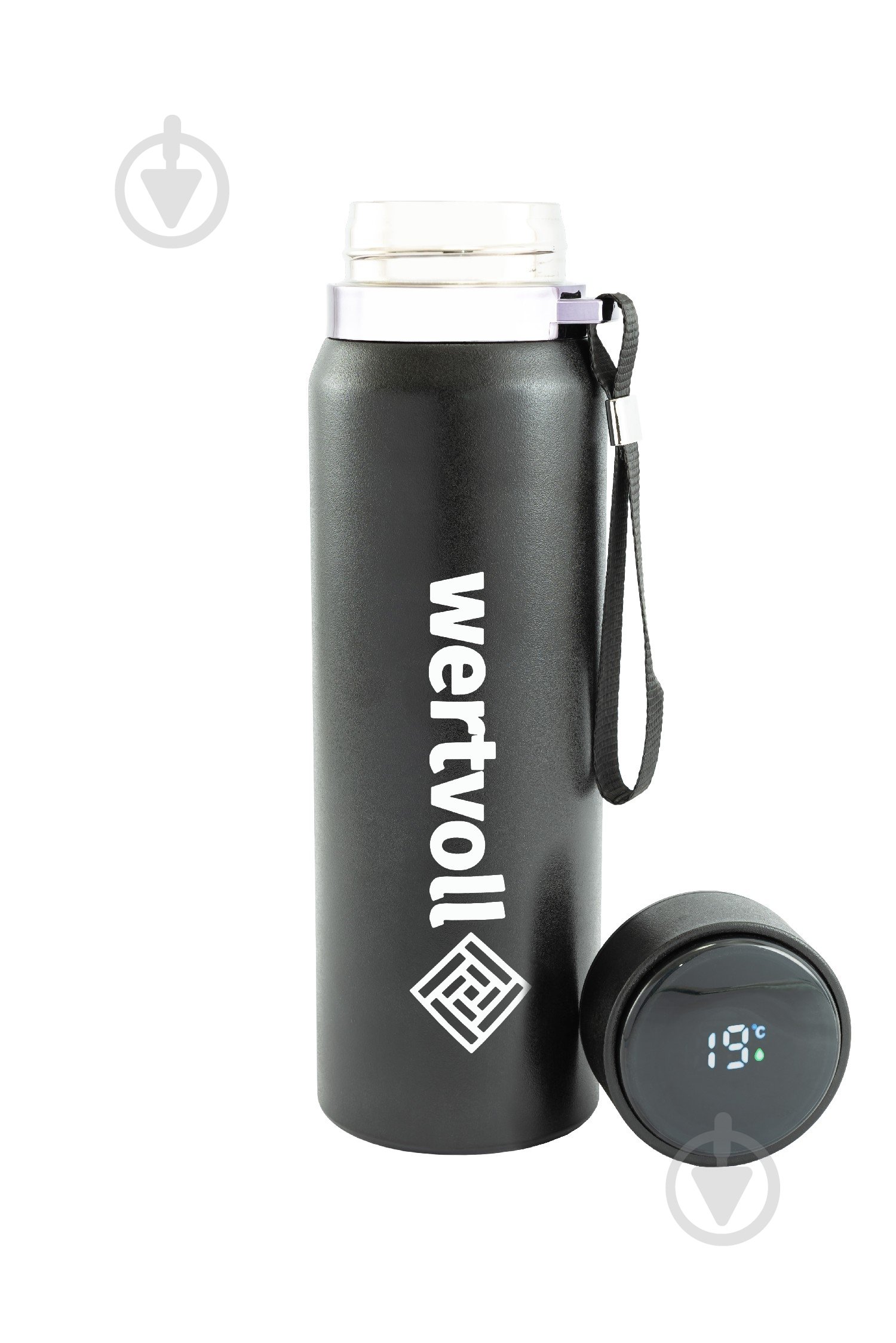 Термос WERTVOLL DREAM 800 мл SS Digital Sensor t °C чорний (RX-7001BK) - фото 2