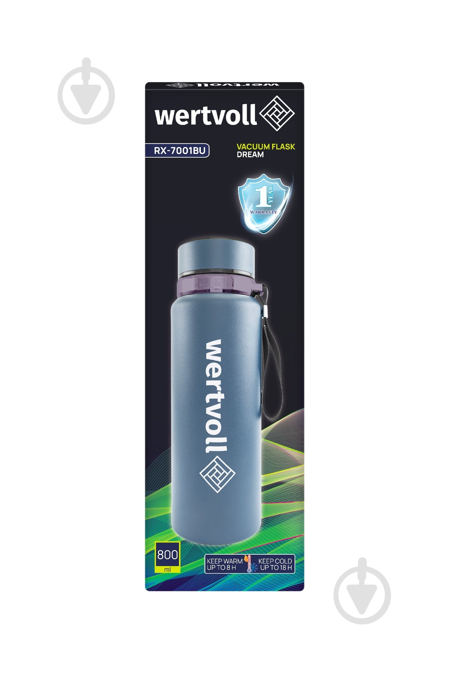 Термос WERTVOLL DREAM 800 мл SS Digital Sensor t °C синій (RX-7001BU) - фото 8 Термос WERTVOLL DREAM 800 мл SS Digital Sensor t °C синій (RX-7001BU) - фото 8
