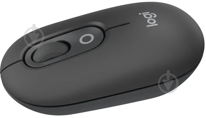 Мишка бездротова Logitech POP Mouse with emoji graphite (L910-007412) - фото 1