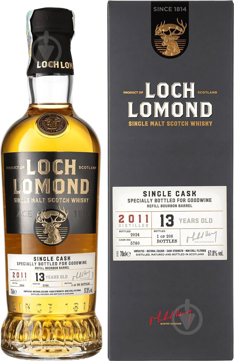 Виски Loch Lomond Single Cask #5760 2011 0,7 л - фото 1 Виски Loch Lomond Single Cask #5760 2011 0,7 л - фото 1