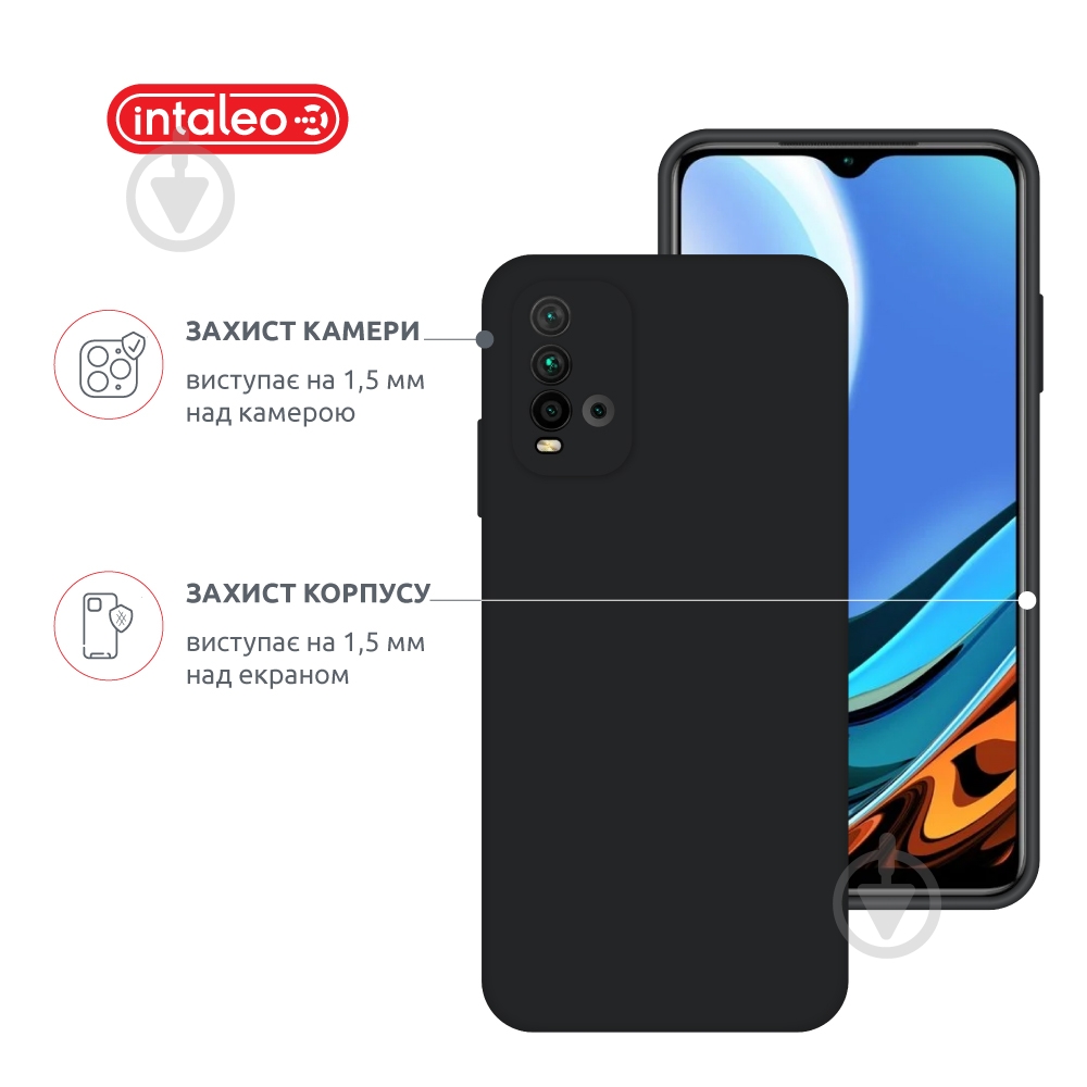 Чохол Intaleo SoftShell чорний для Xiaomi Redmi 9T - фото 3