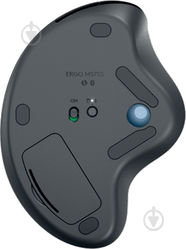 Мышка беспроводная Logitech ERGO M575S Wireless Trackball graphite/blue (L910-007029) - фото 7