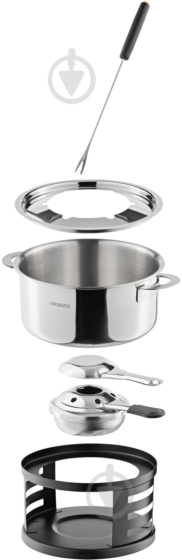 Набор для фондю ARDESTO 9 предметов серебристый AR3109SS - фото 3