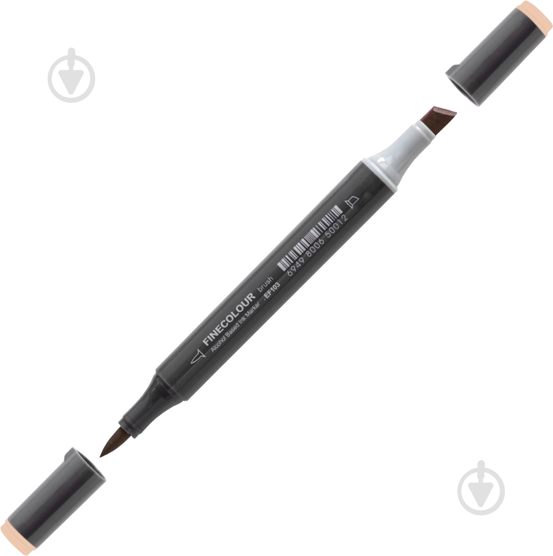 Маркер спиртовой FINECOLOUR Brush-mini EF103-409 лесной орех - фото 1 Маркер спиртовой FINECOLOUR Brush-mini EF103-409 лесной орех - фото 1