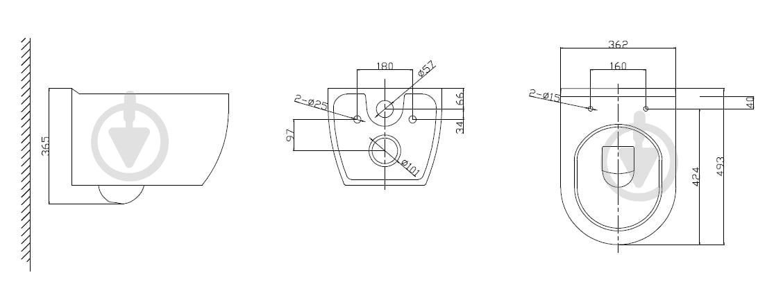 ᐉ Унітаз підвісний Mixxen Richmond Tornado білий MXMD0758 • Краща