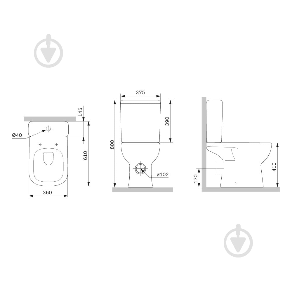 Унітаз-компакт Sunny AquaSpin CLA8900SC с сидінням мікроліфт - фото 8 Унітаз-компакт Sunny AquaSpin CLA8900SC с сидінням мікроліфт - фото 8